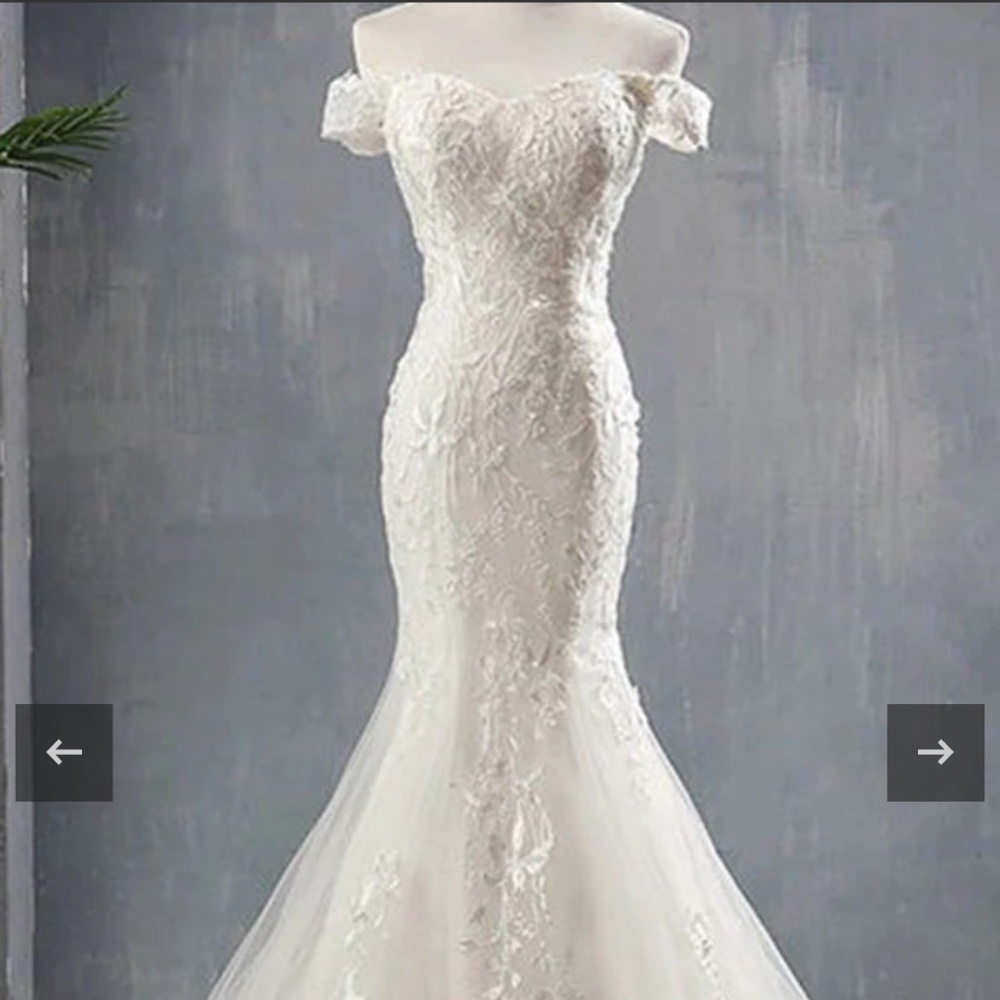 Mermaid style wedding dress
